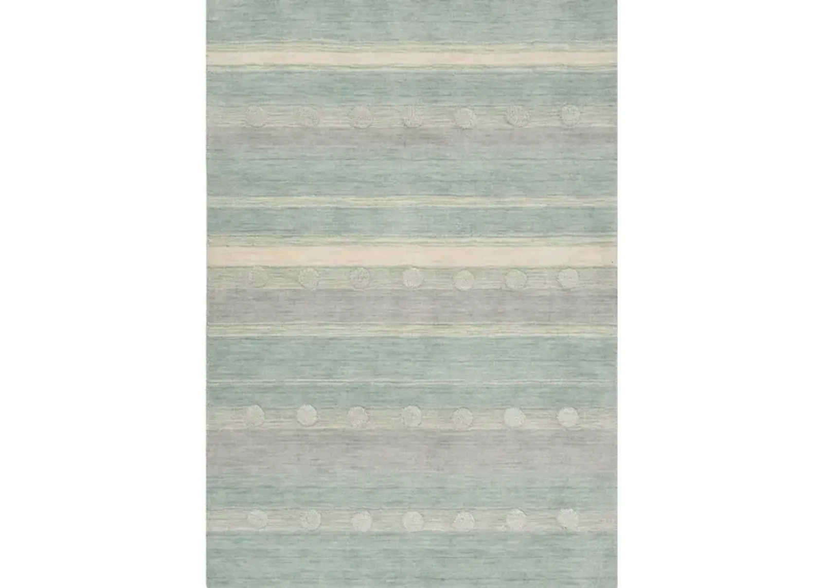 Glenna Kid's Area Rug in Aqua & Ivory by Safavieh