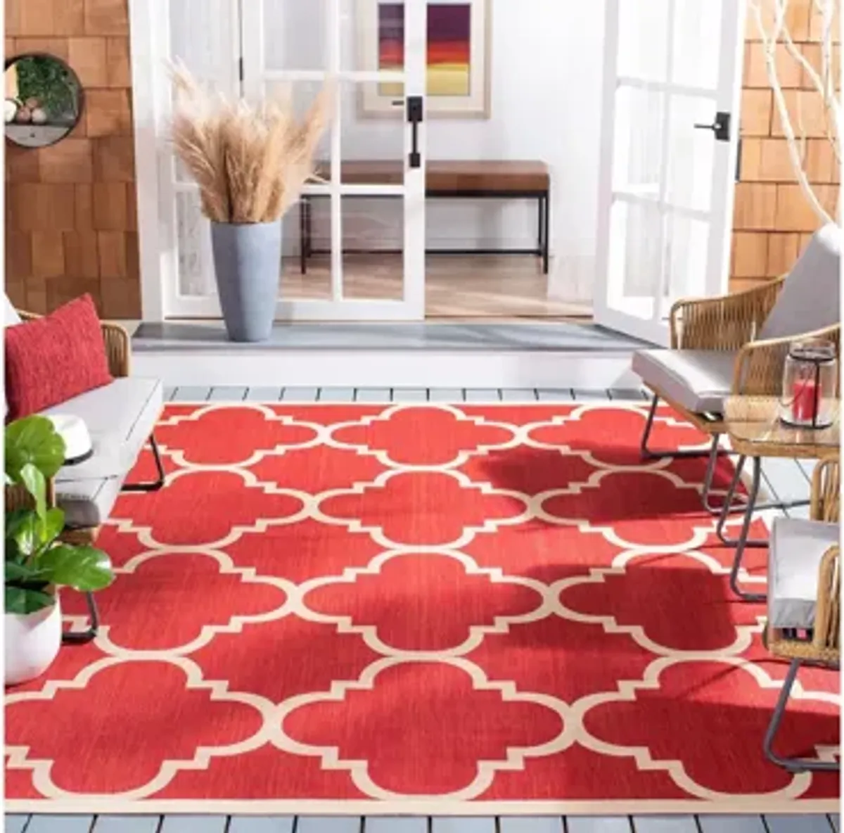 Courtyard Morocco Indoor/Outdoor Area Rug