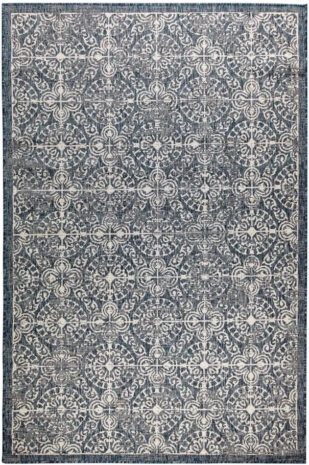 Carmel Antique Tile Rug in Navy by Trans-Ocean Import Co Inc