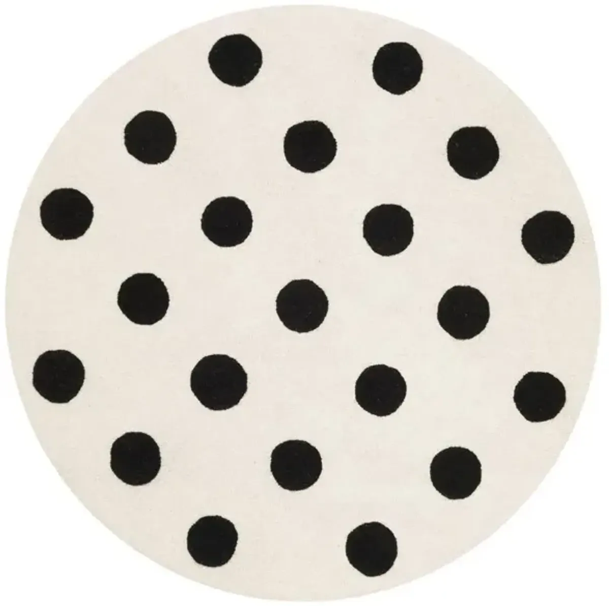 Cairo Kid's Area Rug in Ivory & Black by Safavieh