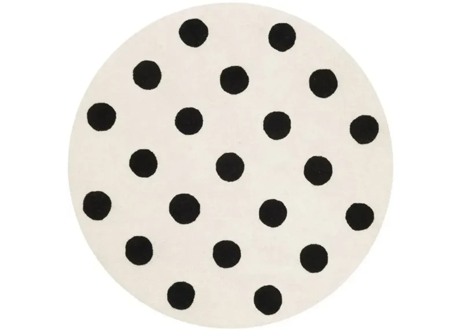 Cairo Kid's Area Rug in Ivory & Black by Safavieh