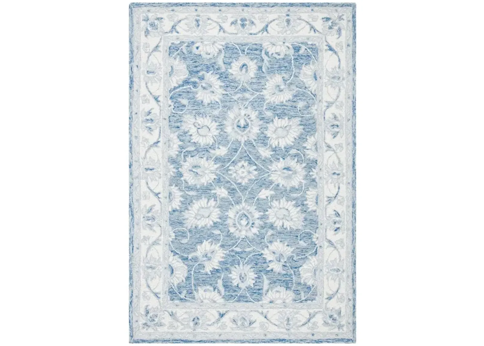 Katsuki Area Rug in Blue & Ivory by Safavieh