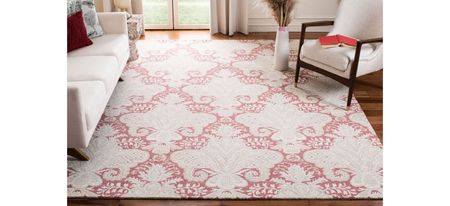 Nyneave Area Rug in Pink & Beige by Safavieh