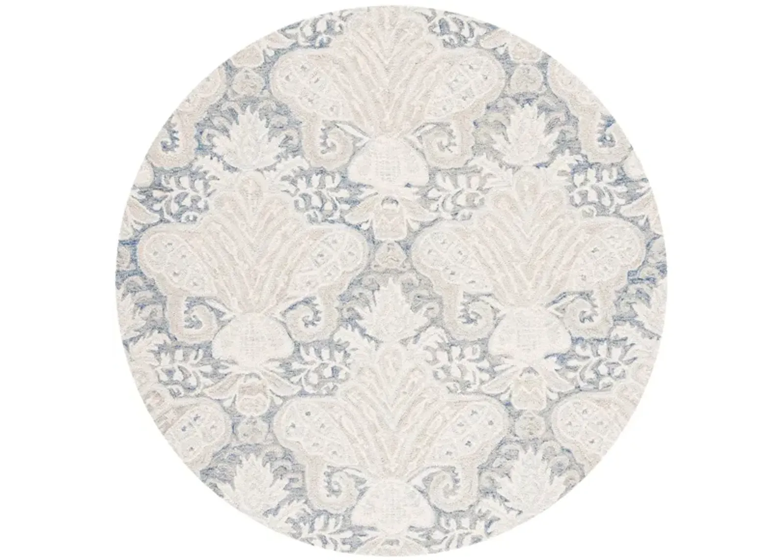 Earthy Area Rug in Blue & Cream by Safavieh