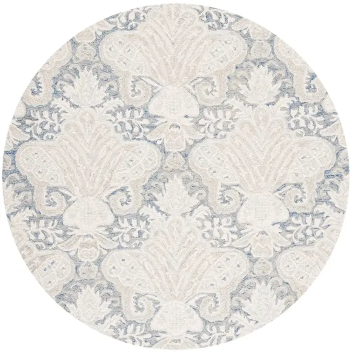 Earthy Area Rug in Blue & Cream by Safavieh