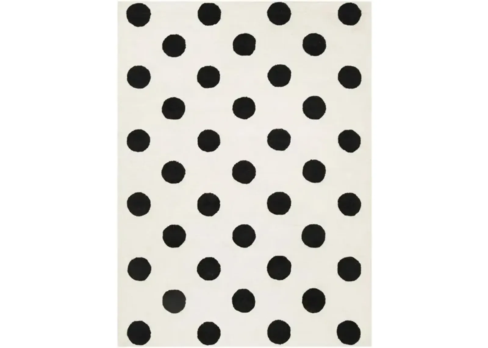 Cairo Kid's Area Rug in Ivory & Black by Safavieh