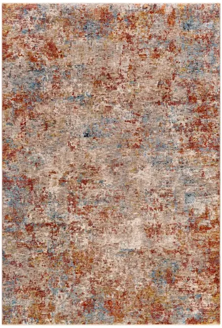 Tiger Lily Area Rug in Rust, Blue, Cream by Surya
