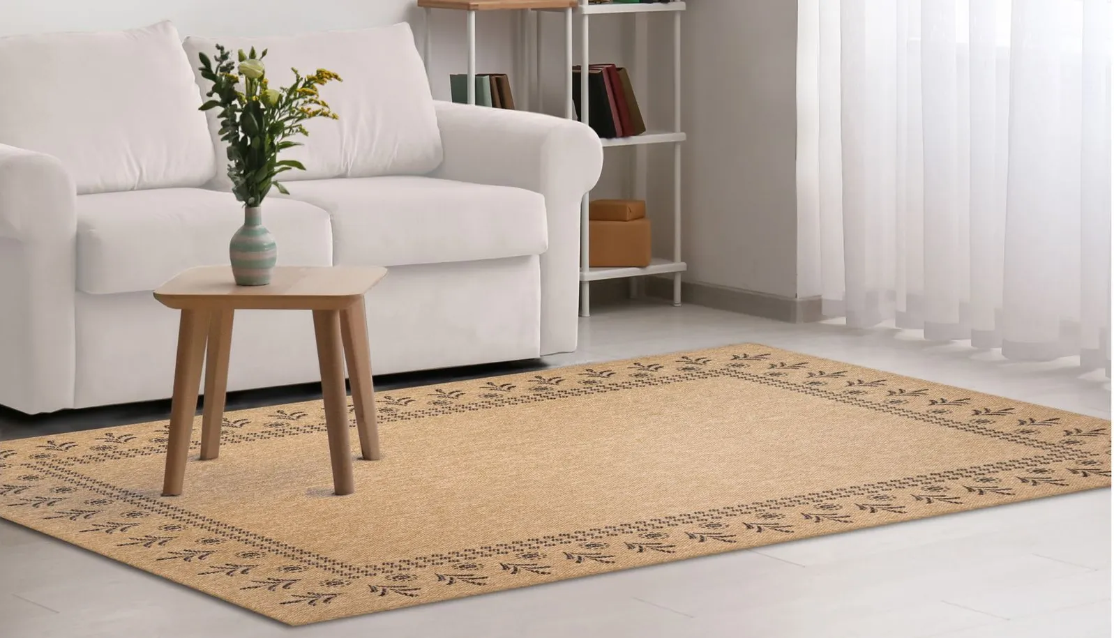 Sahara Indoor/Outdoor Rug in Natural by Trans-Ocean Import Co Inc