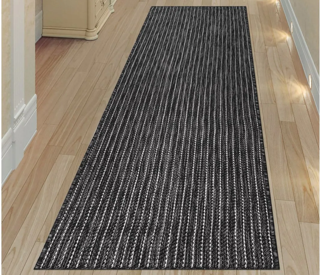 Carmel Indoor/Outdoor Rug in Black by Trans-Ocean Import Co Inc