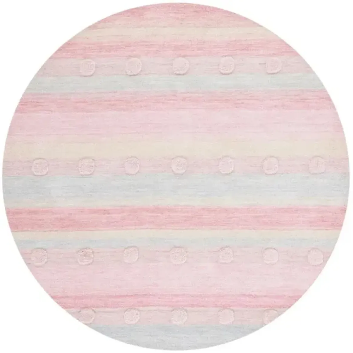 Glenna Kid's Area Rug in Light Blue & Pink by Safavieh