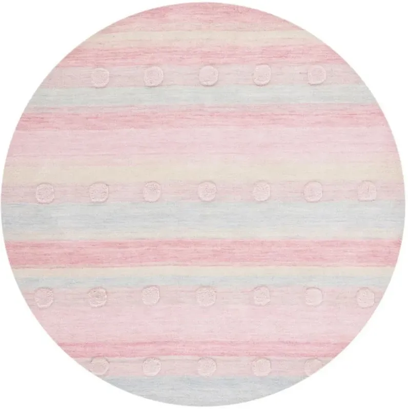 Glenna Kid's Area Rug in Light Blue & Pink by Safavieh