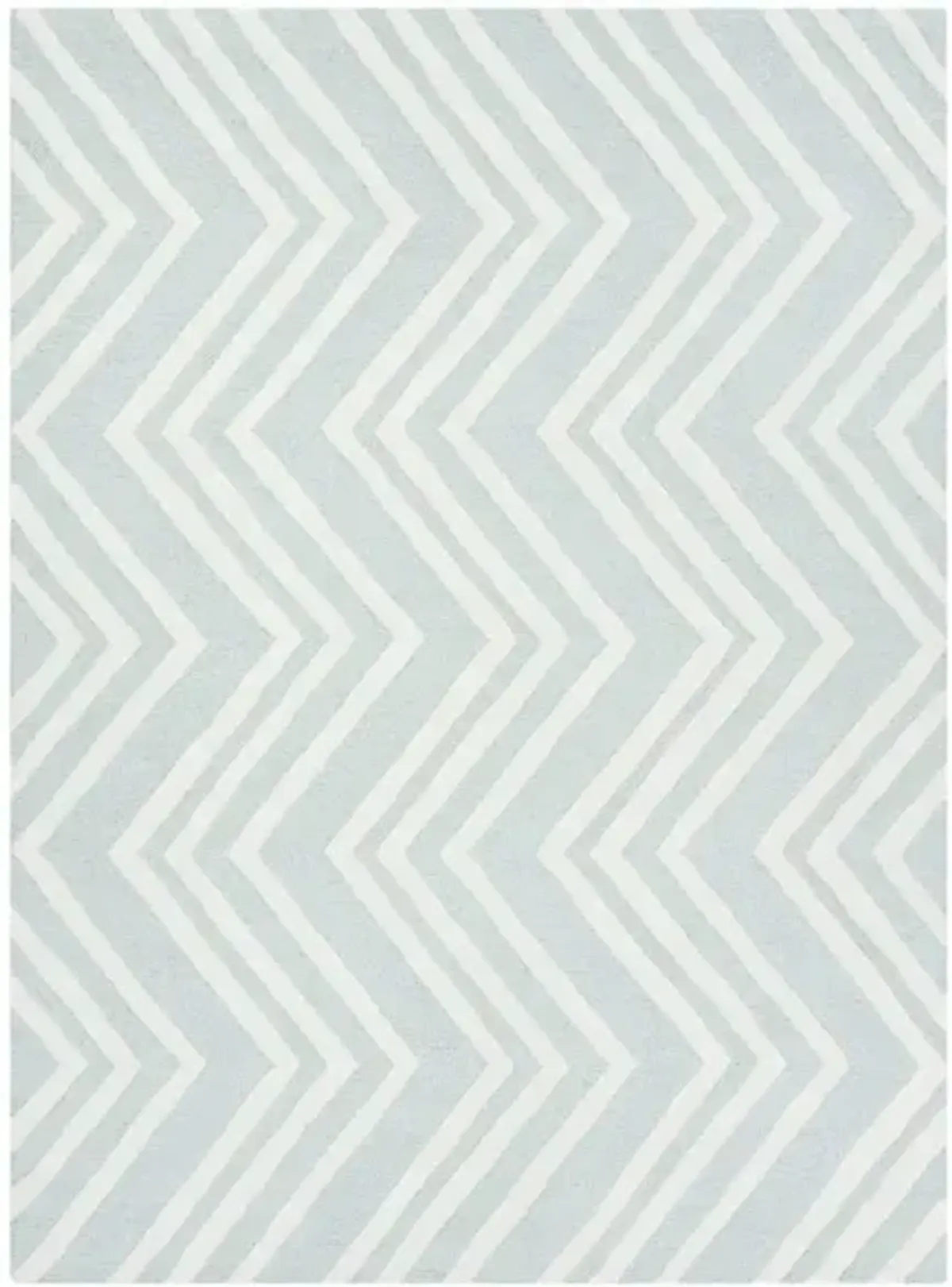 Santana Kid's Area Rug in Mint & Ivory by Safavieh