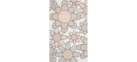 Talya Kid's Area Rug in Ivory/Pink by Safavieh