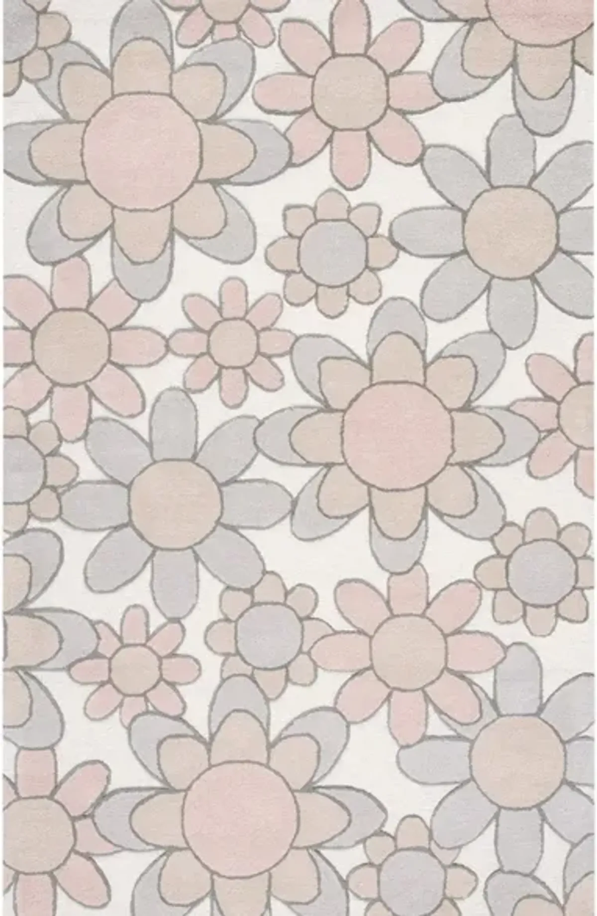 Talya Kid's Area Rug in Ivory/Pink by Safavieh