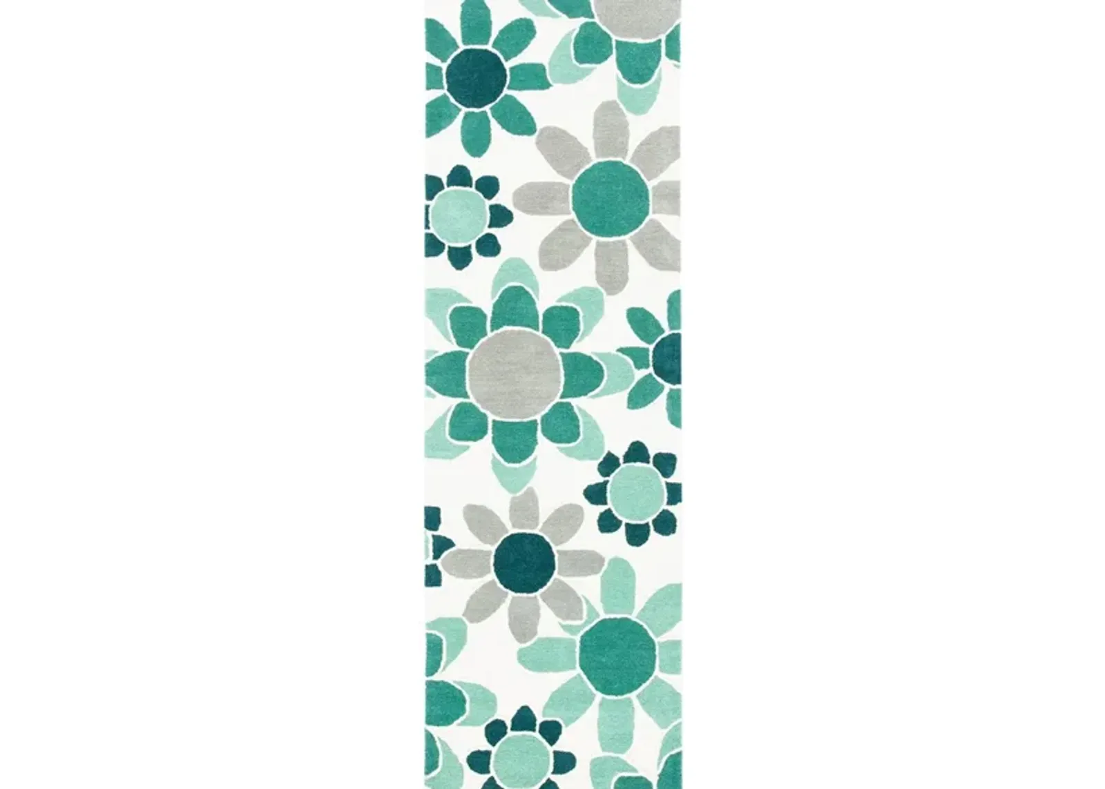 Talya Kid's Area Rug in Ivory/Green by Safavieh