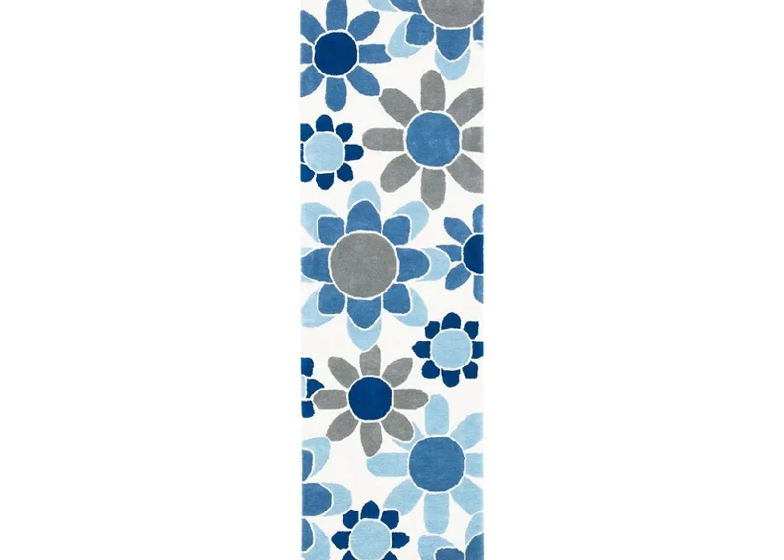 Talya Kid's Area Rug in Ivory/Blue by Safavieh