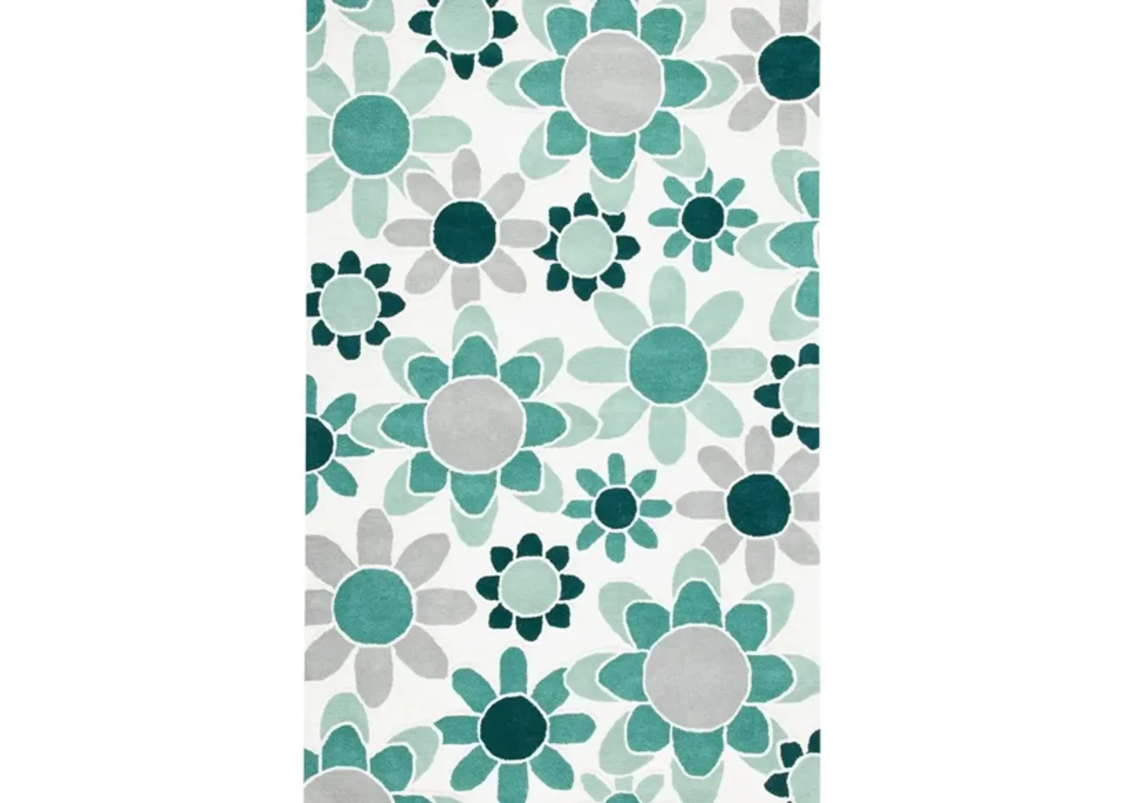 Talya Kid's Area Rug in Ivory/Green by Safavieh