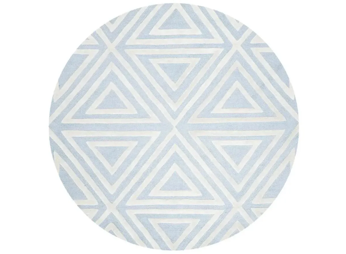 Lane Kid's Area Rug in Blue & Ivory by Safavieh