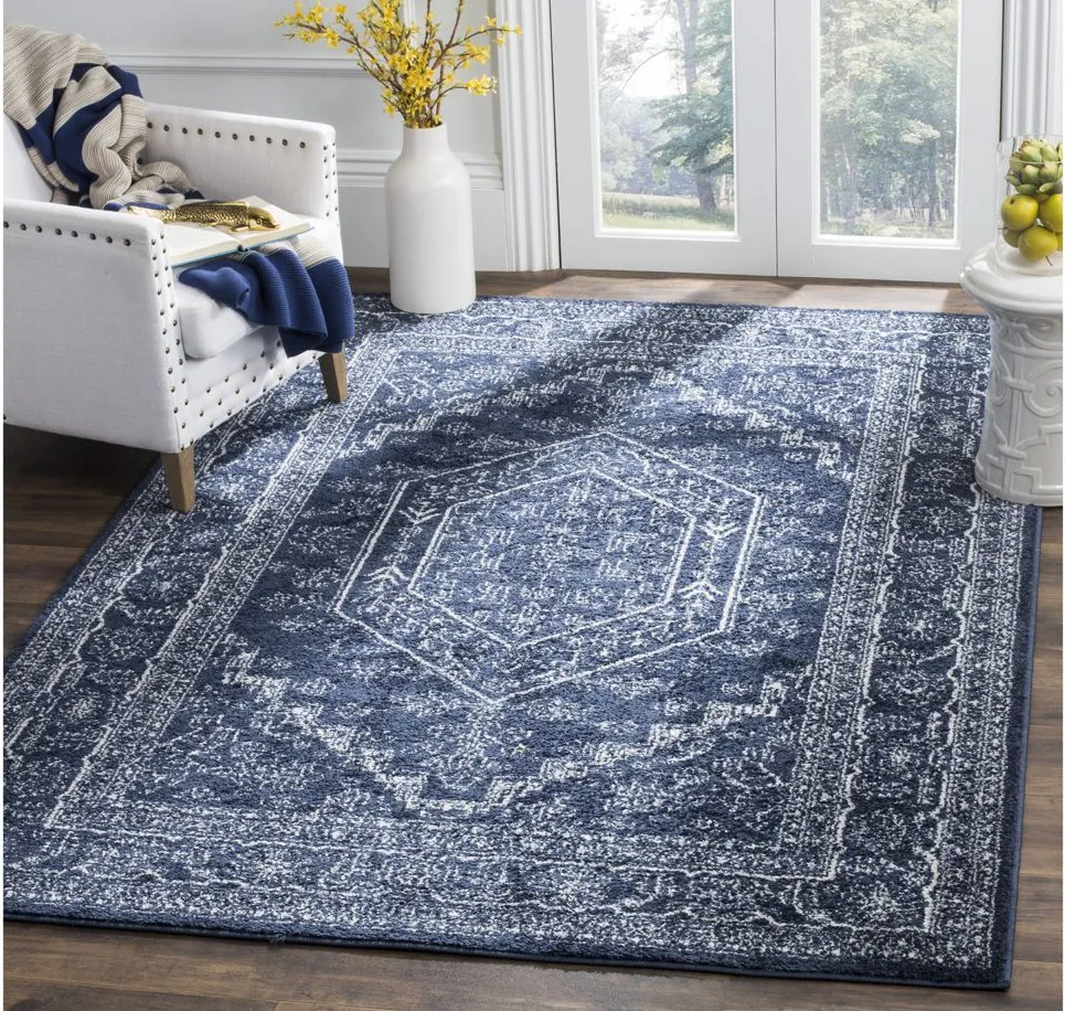 Adirondack Area Rug in Navy/Ivory by Safavieh