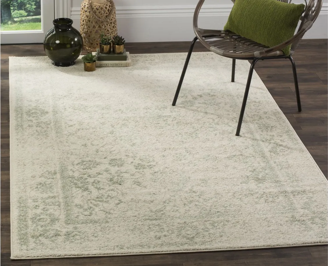 Adirondack Area Rug in Ivory/Sage by Safavieh