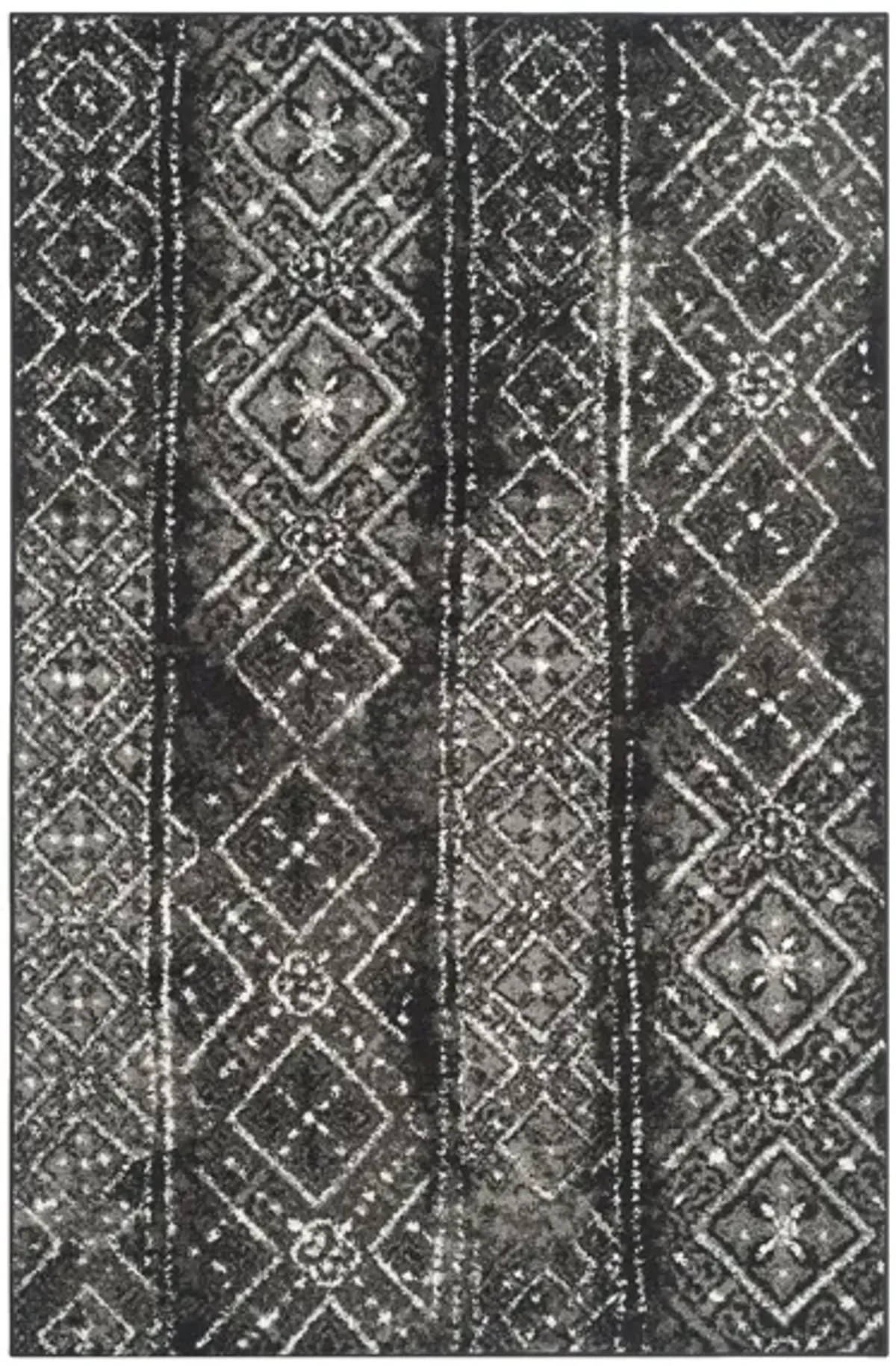 Adirondack Area Rug in Black/Silver by Safavieh