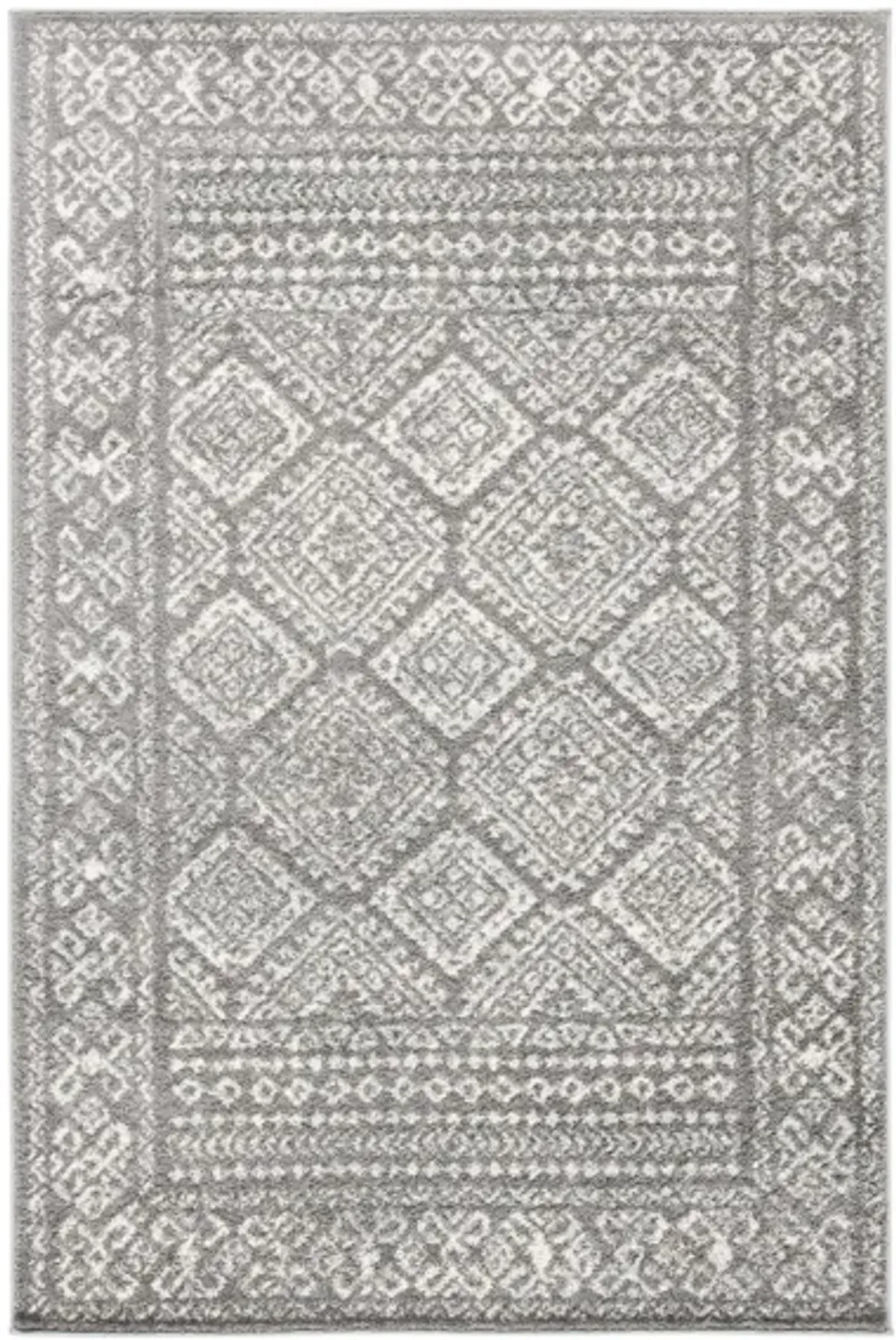 Tulum Area Rug in Dark Gray/Ivory by Safavieh