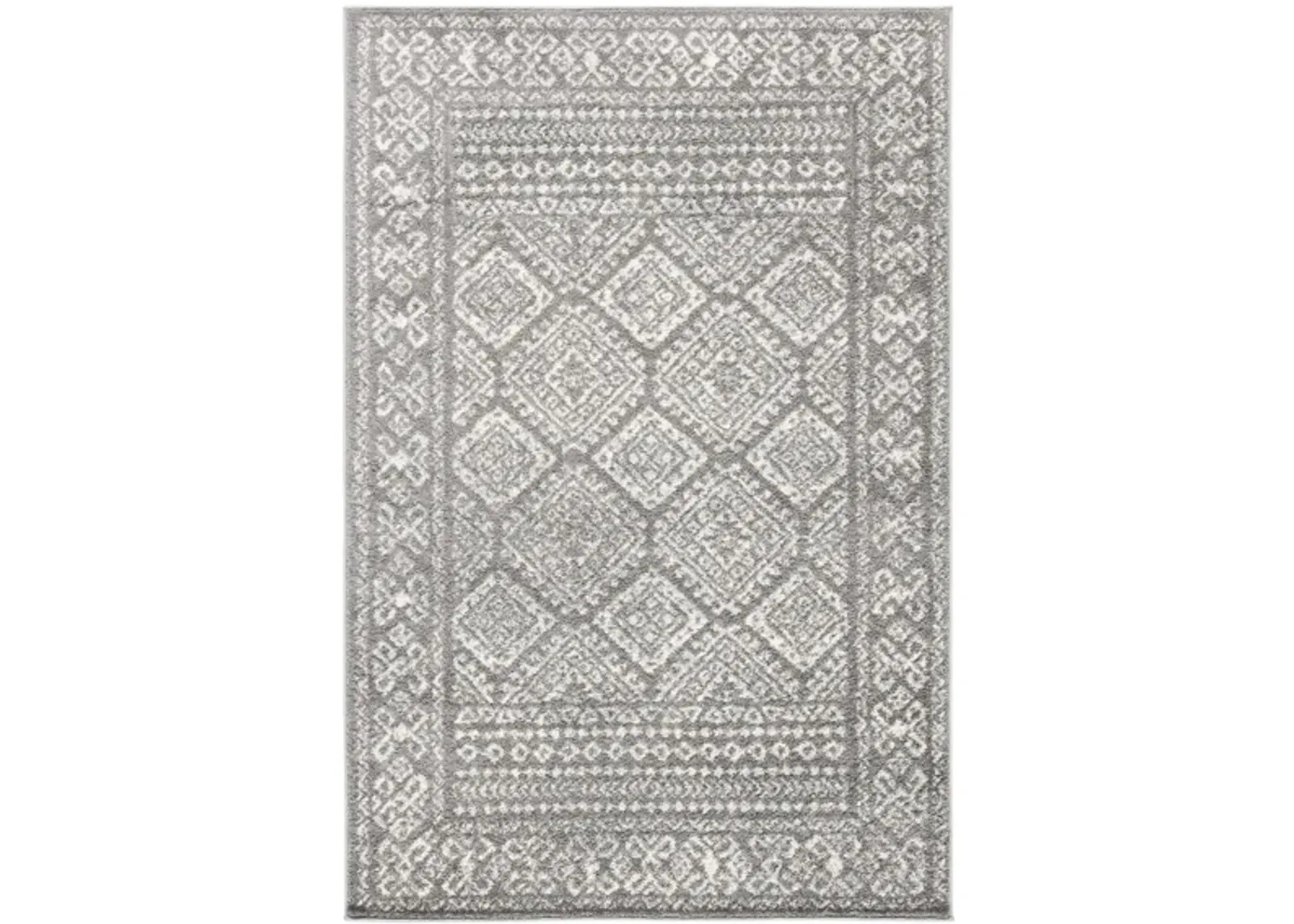 Tulum Area Rug in Dark Gray/Ivory by Safavieh