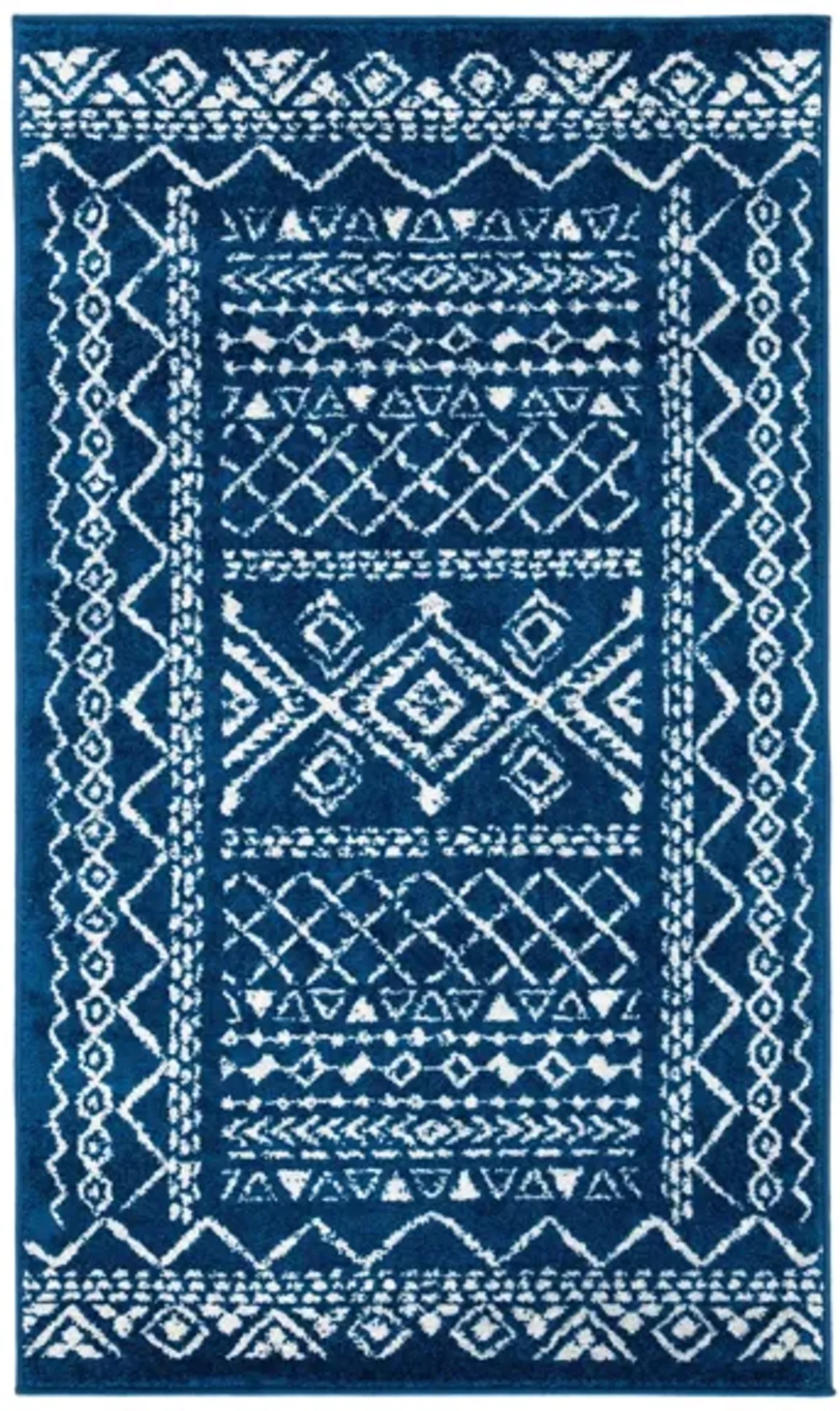 Tulum Area Rug in Navy/Ivory by Safavieh