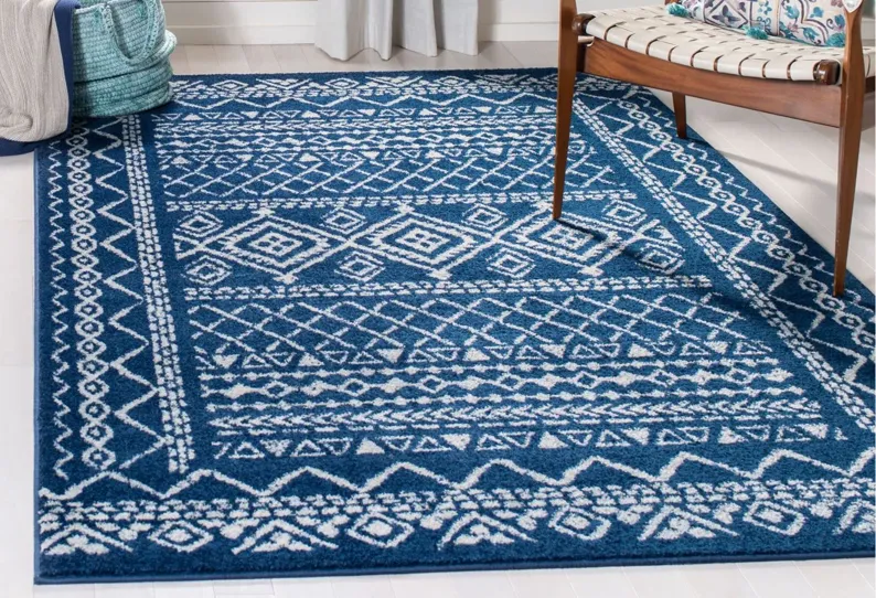 Tulum Area Rug in Navy/Ivory by Safavieh