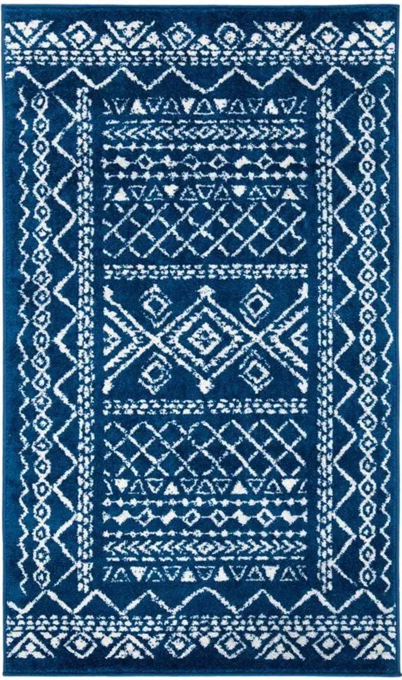 Tulum Area Rug in Navy/Ivory by Safavieh