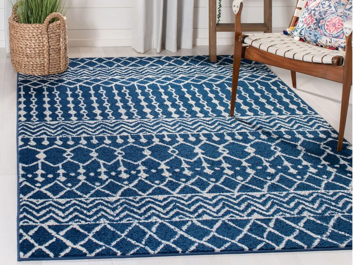 Tulum Area Rug in Navy/Ivory by Safavieh