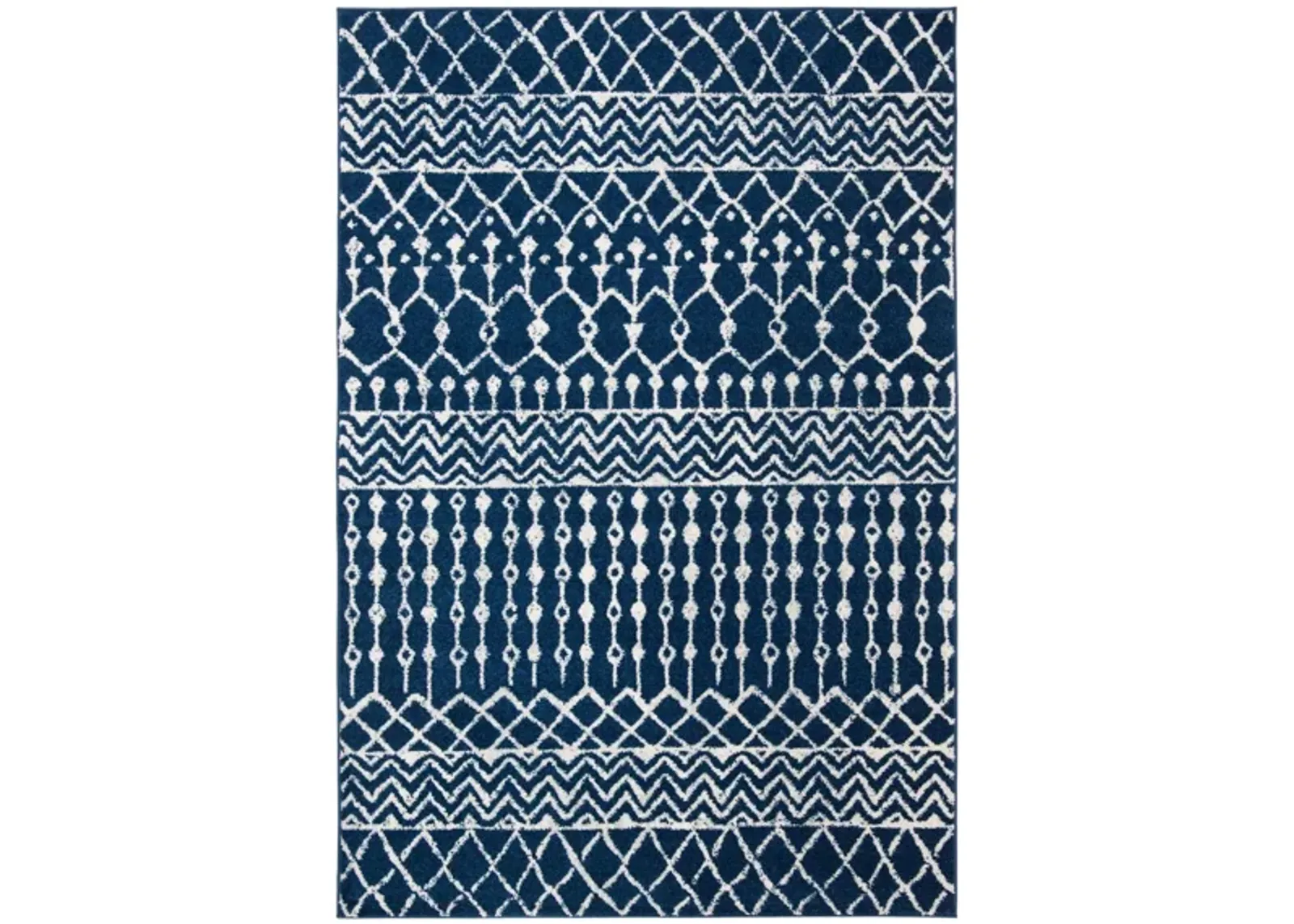 Tulum Area Rug in Navy/Ivory by Safavieh