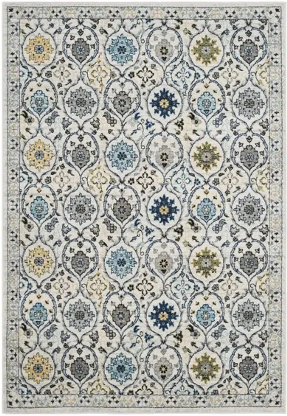 Evoke Area Rug in Ivory/Blue by Safavieh