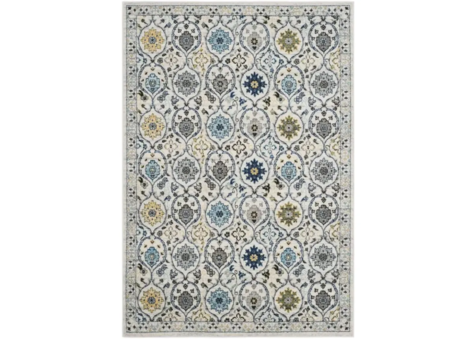 Evoke Area Rug in Ivory/Blue by Safavieh