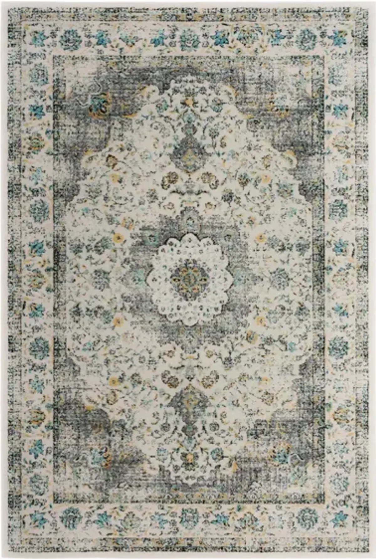 Evoke Area Rug in Gray/Gold by Safavieh