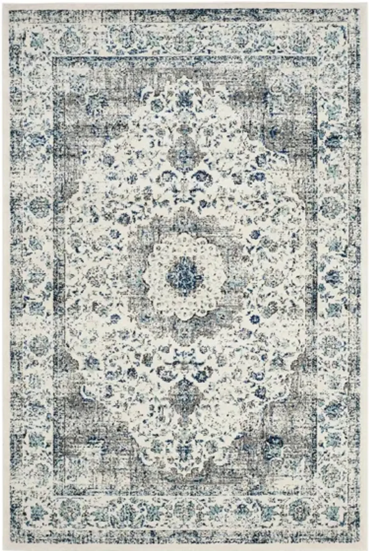 Evoke Area Rug in Ivory/Gray by Safavieh