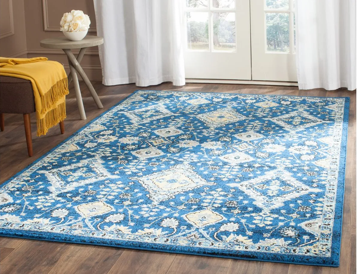 Evoke Area Rug in Royal/Ivory by Safavieh