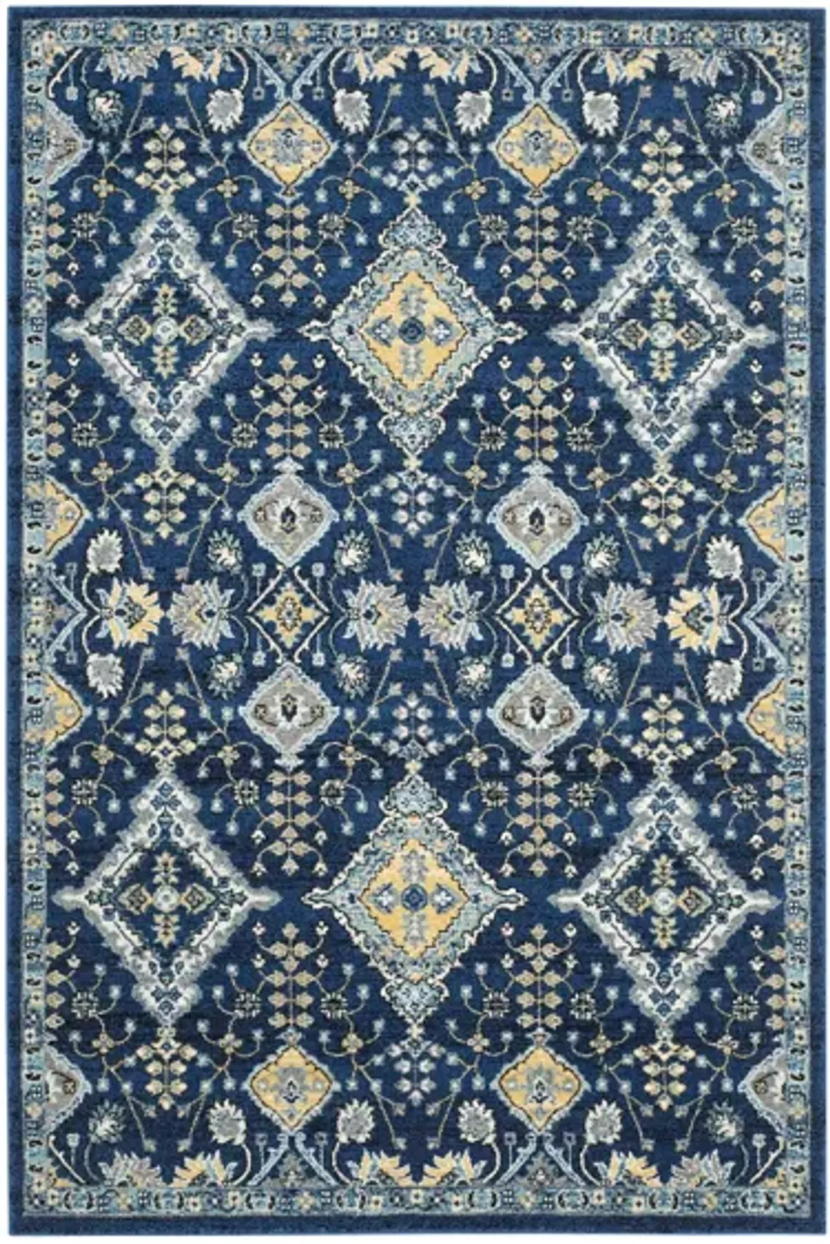 Evoke Area Rug in Royal/Ivory by Safavieh