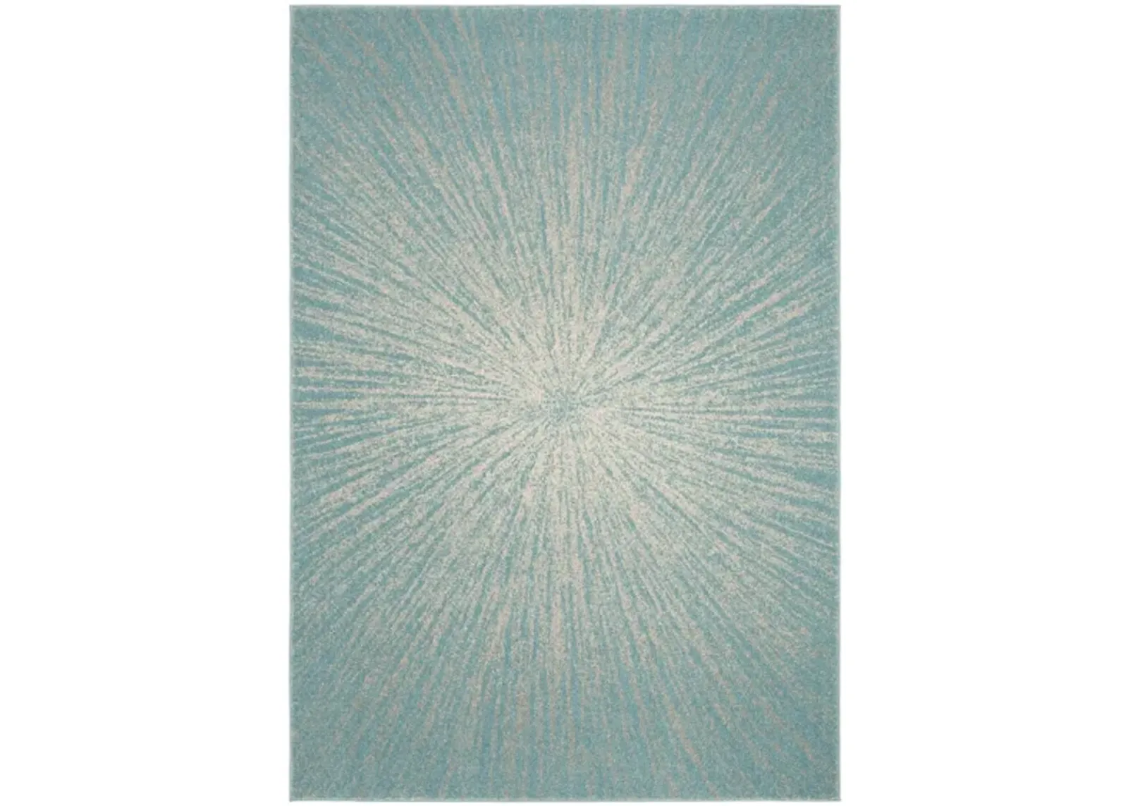 Evoke Area Rug in Aqua/Ivory by Safavieh