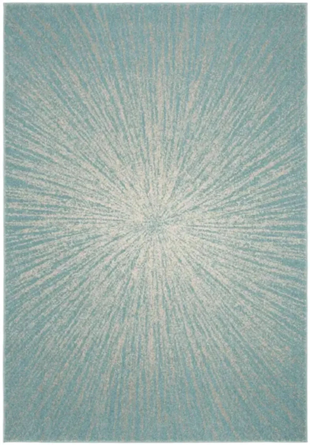 Evoke Area Rug in Aqua/Ivory by Safavieh