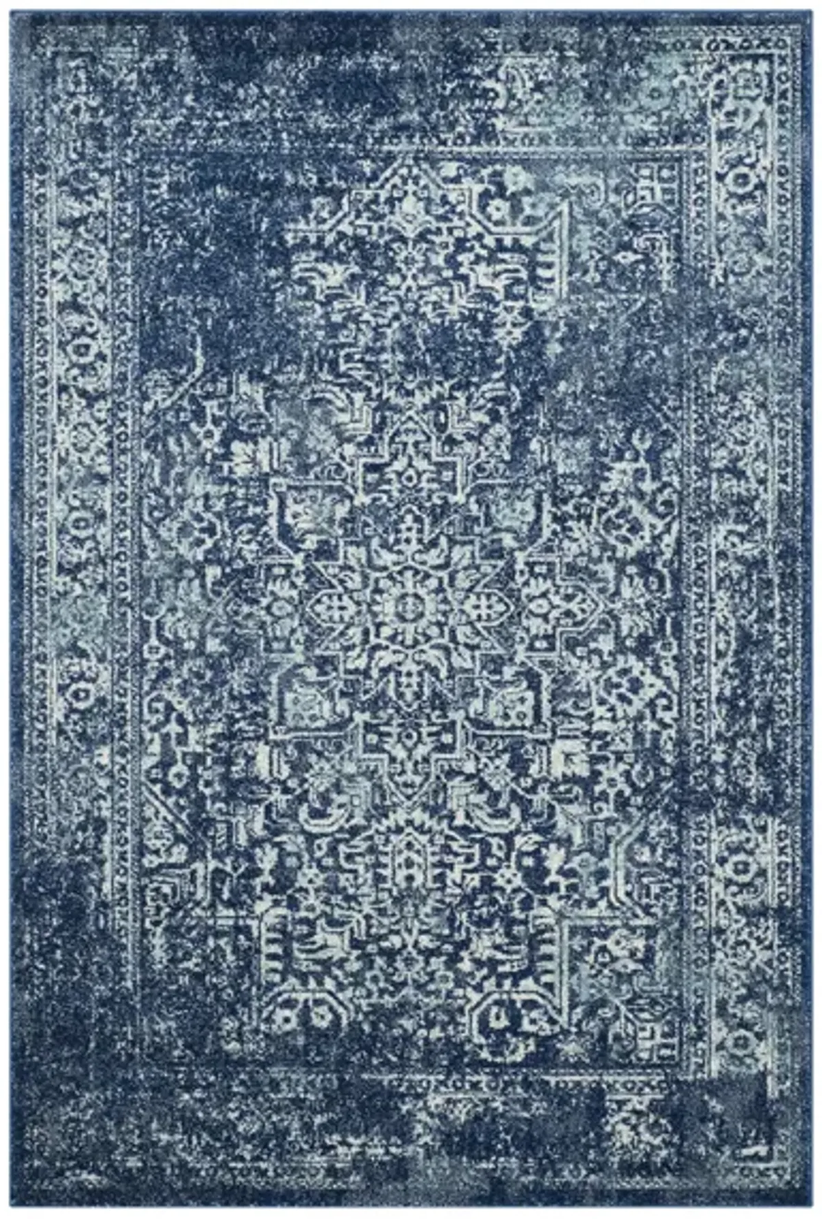 Evoke Area Rug in Navy/Ivory by Safavieh