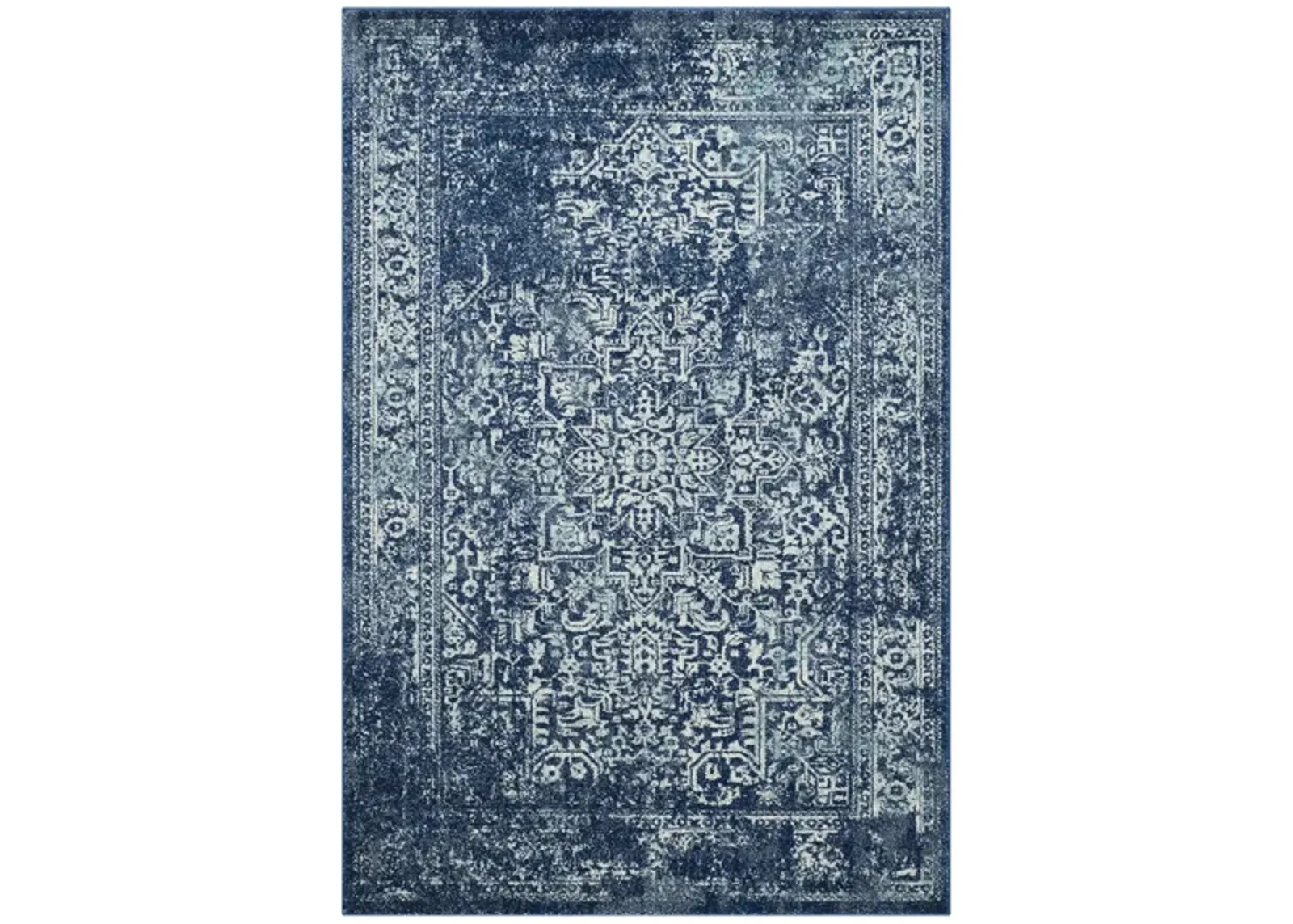 Evoke Area Rug in Navy/Ivory by Safavieh