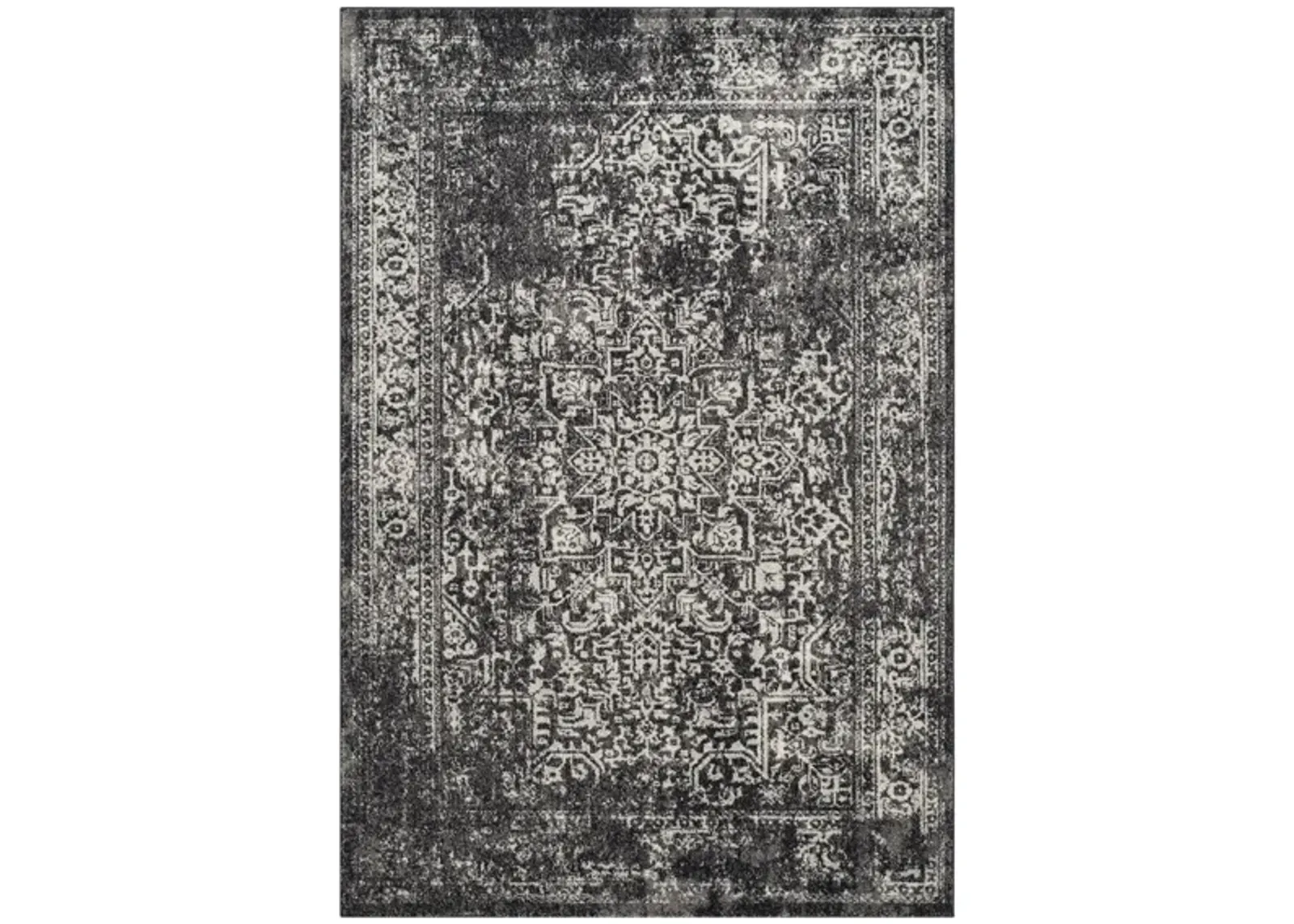 Evoke Area Rug in Black/Gray by Safavieh