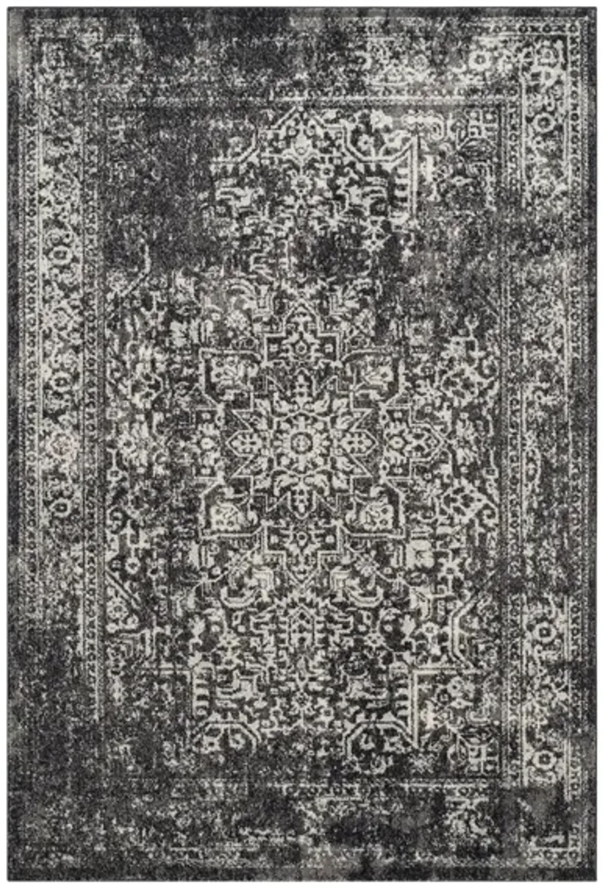 Evoke Area Rug in Black/Gray by Safavieh