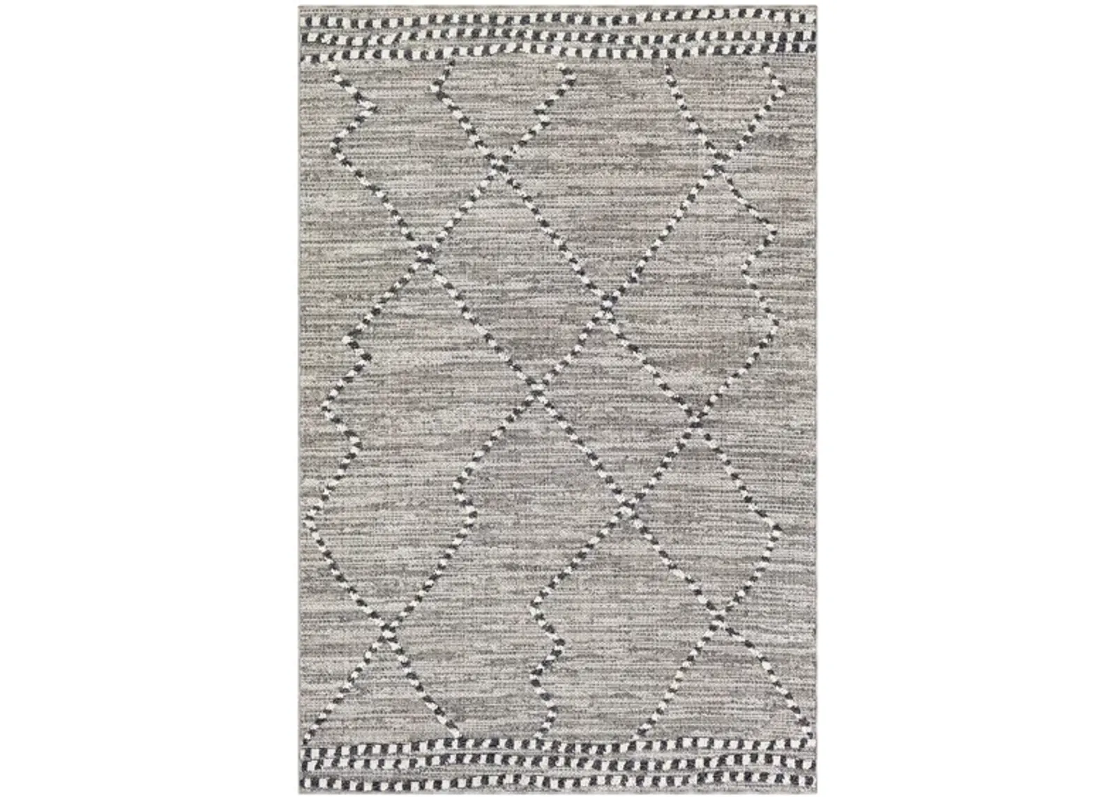 Arianna Area Rug in Charcoal, Medium Gray, Taupe, White by Surya