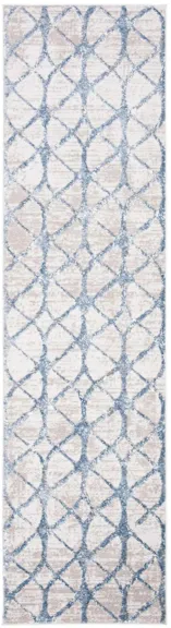 Amelia Runner Rug in Gray / Blue by Safavieh