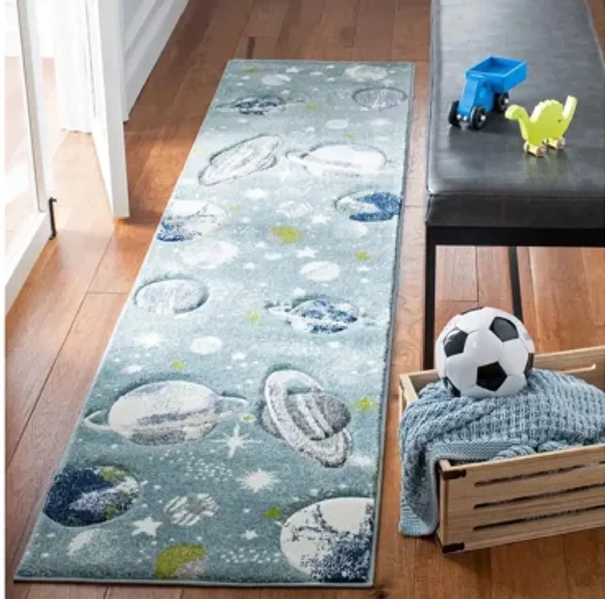 Carousel Planets Kids Runner Rug