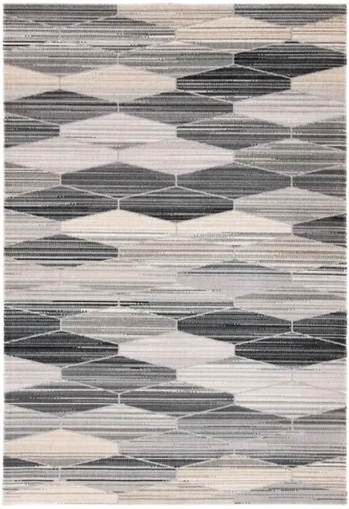 Montage III Area Rug in Gray & Dark Gray by Safavieh