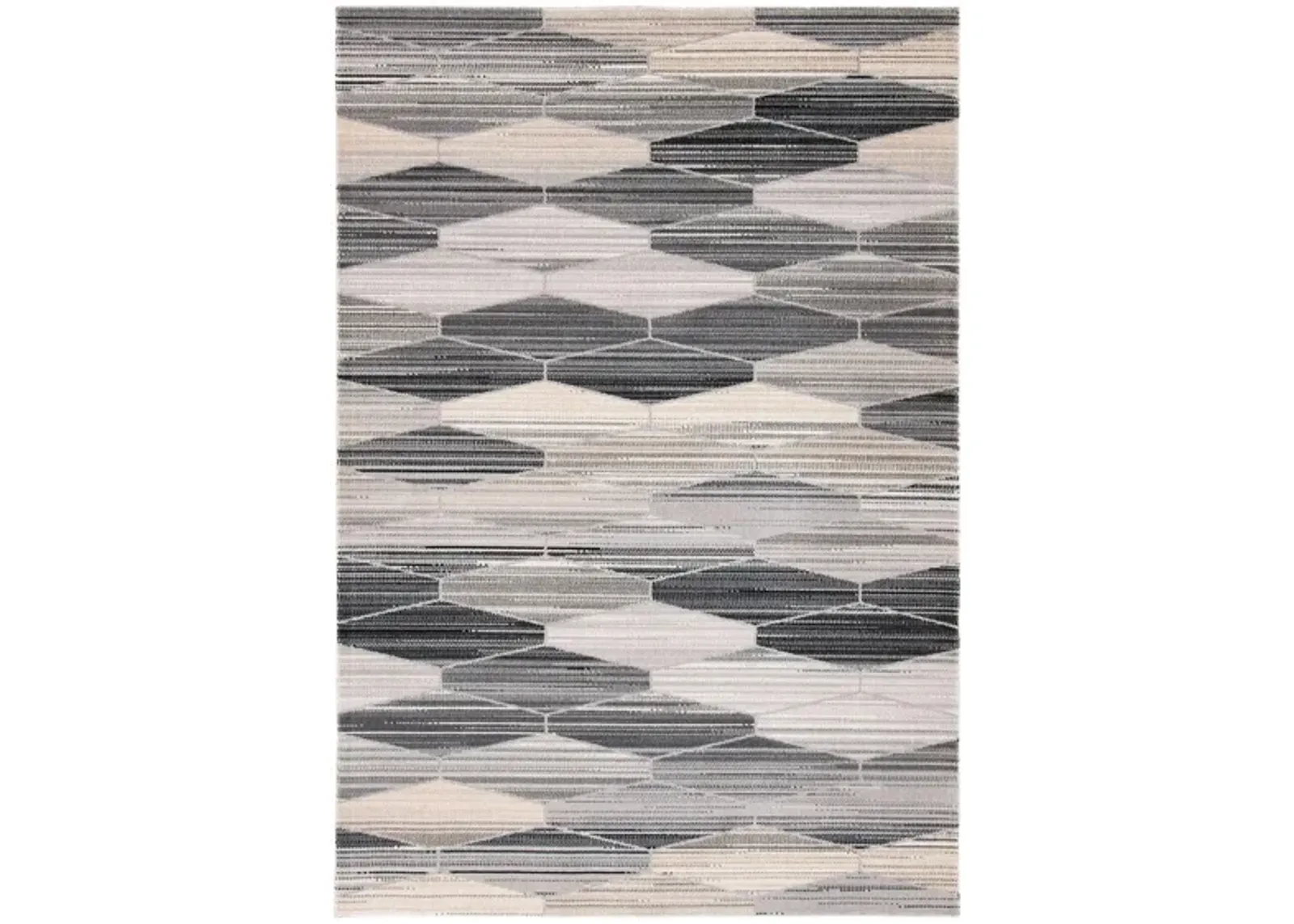 Montage III Area Rug in Gray & Dark Gray by Safavieh