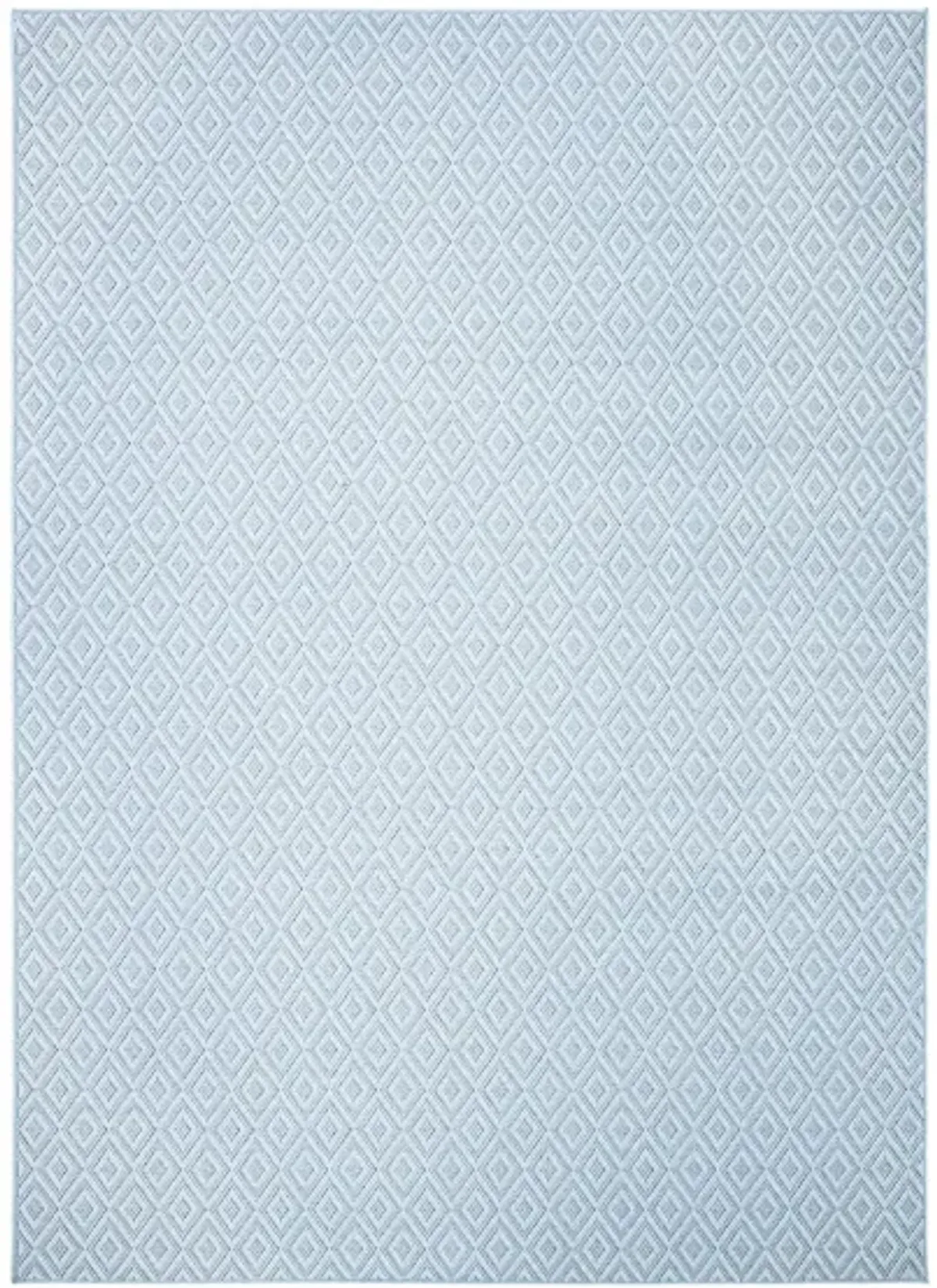 Bermuda Tight Diamond Indoor/Outdoor Area Rug in Light Blue & Cream by Safavieh